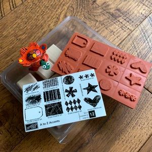 2006 A to Z Accents 💢 NEW SU Wooden Stamps